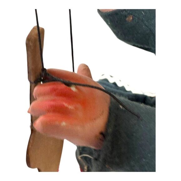 Vintage Mexican Marionette String Puppet With Sombrero & Guitar Hombre READ - Picture 8 of 10